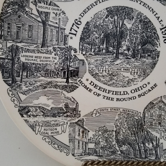 Vtg Kettlesprings Kilns Collector 10" Plate Deerfield Ohio 1776-1976 Pre-owned - Picture 5 of 11